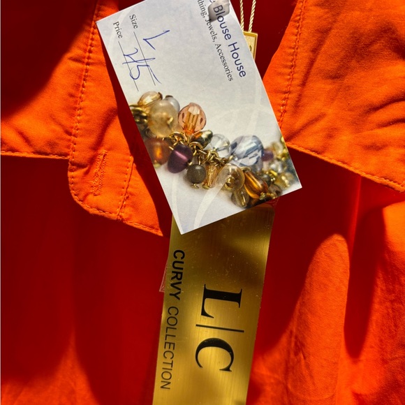 Orange tie up shirt - Picture 6 of 7